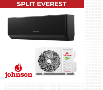 AIRE ACONDICIONADO SPLIT JOHNSON EVEREST NEGRO WIFI - EVEREST35K / EVEREST52K