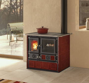 ROSA 5.0 - MAIOLICA - Cocina Leña - La Nordica-Extraflame