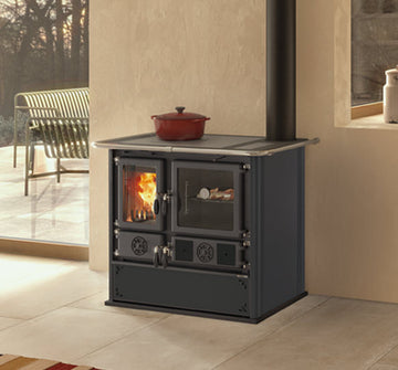 ROSA 5.0 - STEEL - Cocina Leña - La Nordica-Extraflame