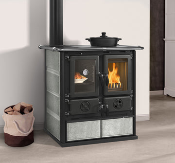ROSETTA SINISTRA 5.0 PETRA - Cocina Leña - La Nordica-Extraflame