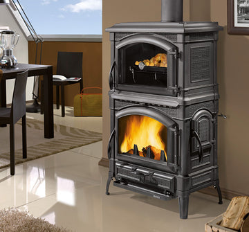 ISOTTA FORNO EVO - Estufa con Horno Leña - La Nordica-Extraflame